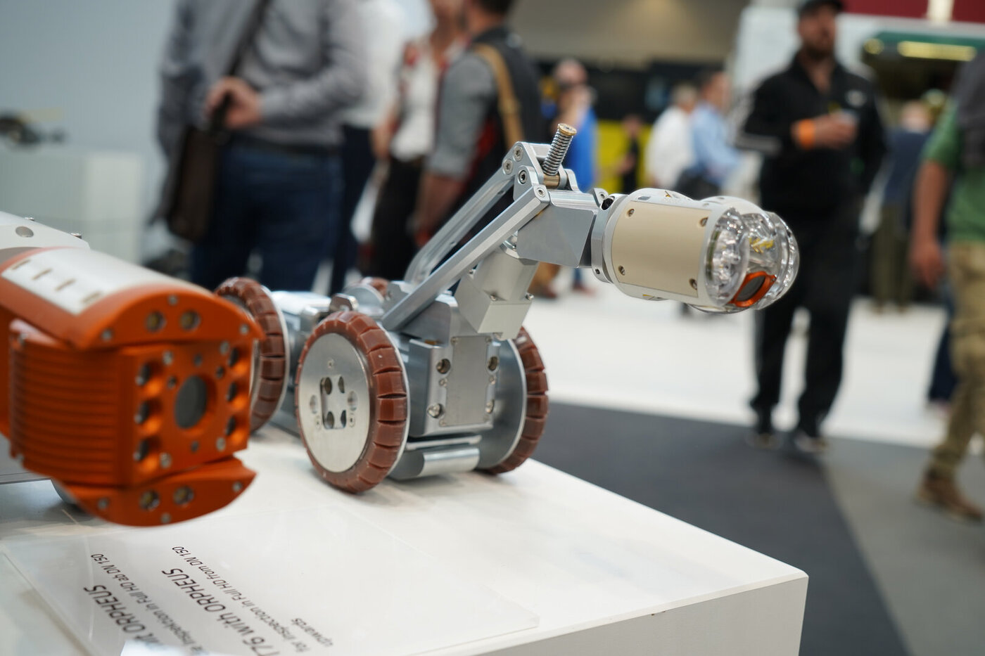 IBAK Rückblick Messebesuch IFAT 2024 Detailaufnahme CC-Lift am Fahrwagen T66 mit ORION