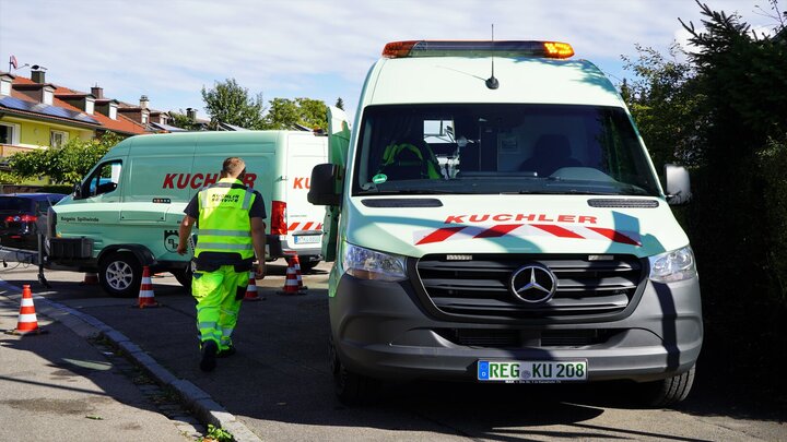 Kanalinspektionsfahrzeuge im Einsatz