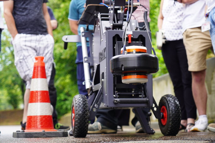 Detailaufnahme der Schachtinspektionskamera PANORAMO SI 4K