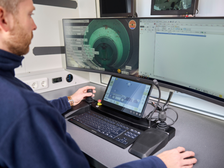 IKAS recorder im Einsatz auf Inspektionsfahrzeug