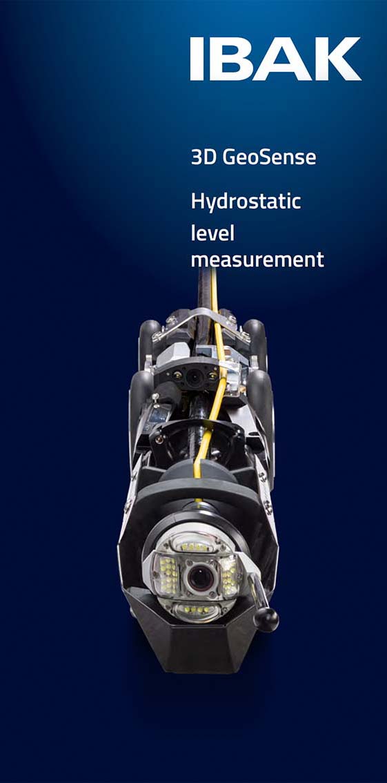 IBAK Flyer Pipe routing measurement 3D-GeoSense branched pipelines determination pipe routing position