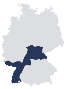 Kartenausschnitt Vertriebsgebiet Christian Fries