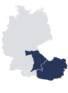 Kartenausschnitt Vertriebsgebiet Jürgen Wagenbrenner